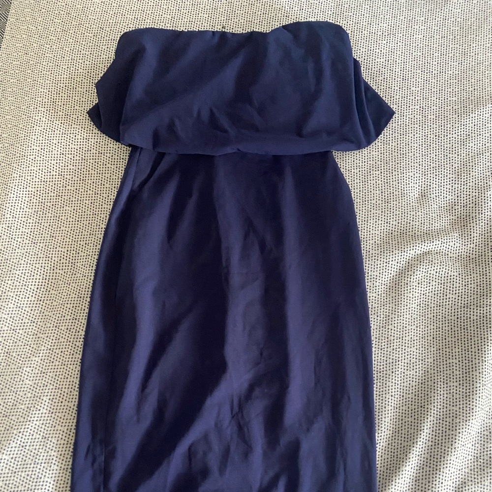 Lulus Navy blue strapless dress